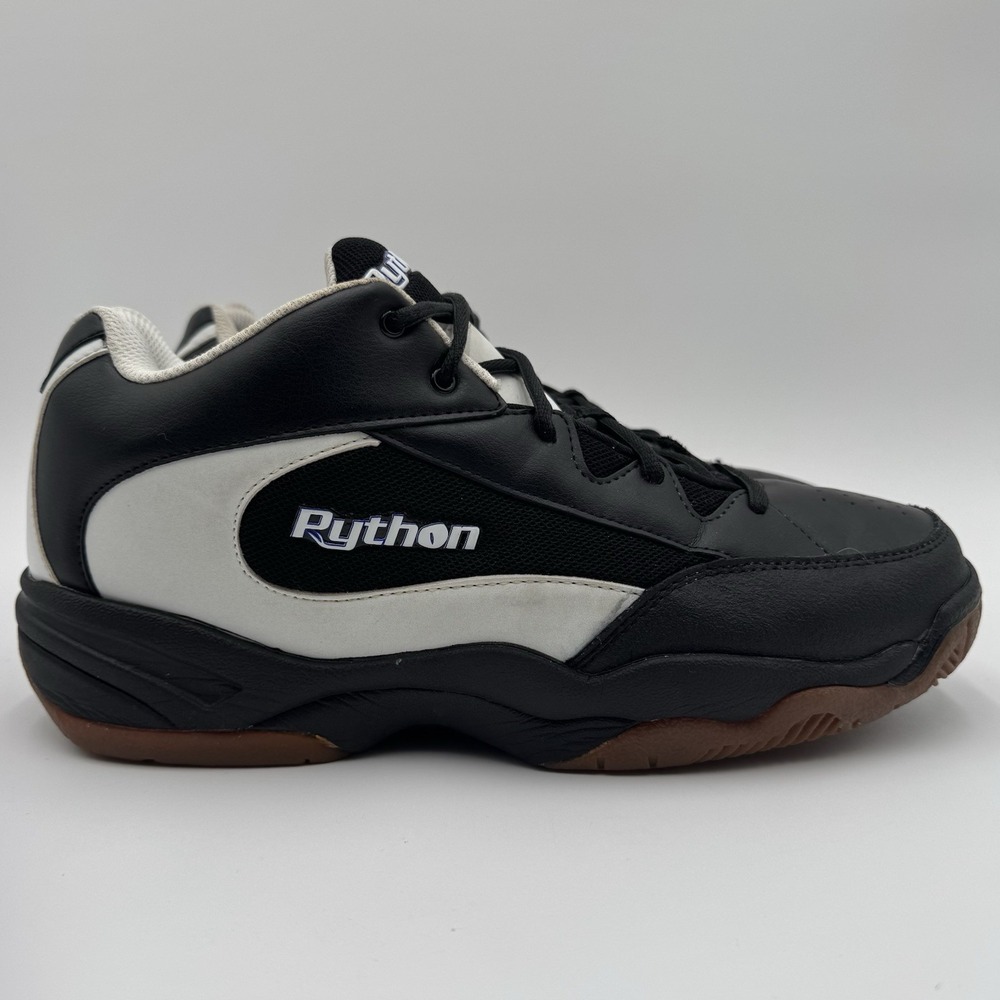 Python Deluxe Wide Shoes Mens 11.5 Black Racquetball Squash Badminton Volleyball